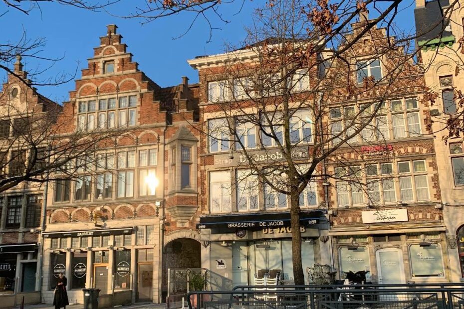 zonnige dag in Historisch centrum van Gent